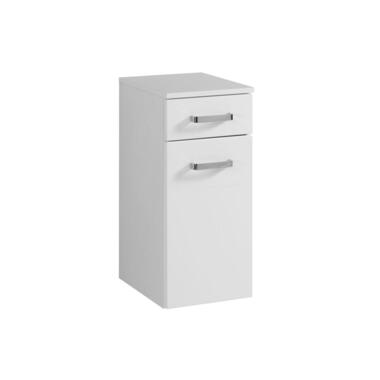 Badkamerkastje Bobbi 30cm 1 lade en 1 deur - wit