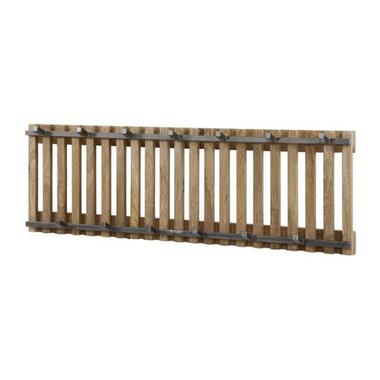 Wandkapstok Hout - 13-Haken - 100x10x33cm - Tweak