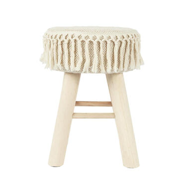 Home Deco Factory Krukje - hout - beige - bohemian - ibiza - deco
