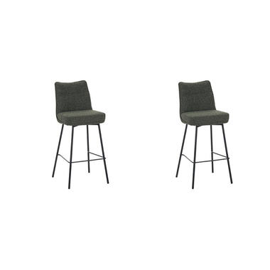 LABEL51 Barkruk Lennon - Forest - Boucle - set van 2