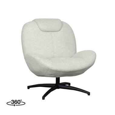 LABEL51 Fauteuil Clayton - Naturel - Stof