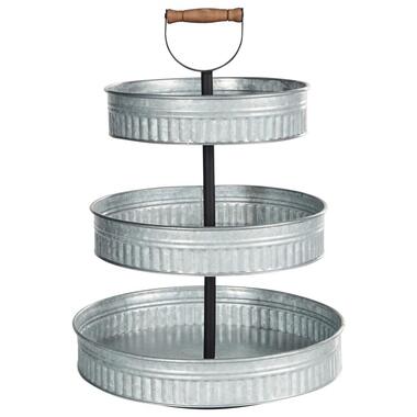 KOUIGN - Etagère - Zilver - 3 lagen - IJzer
