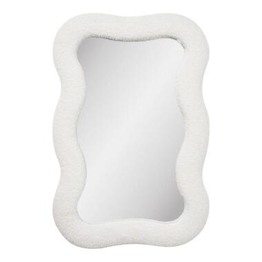 Hioshop Mia spiegel teddyframe wit
