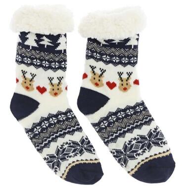 Unique Living Kerstsok Reindeer Dessin 3 Maat 39 41