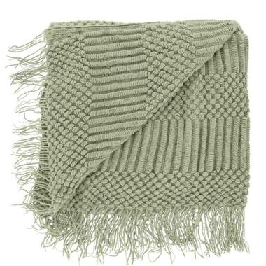 Unique Living - Plaid Palma Tea Green -130x160cm