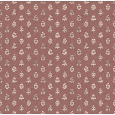 Sanders & Sanders behang kleine ornamenten terracotta bruin - 53 cm x 10 m