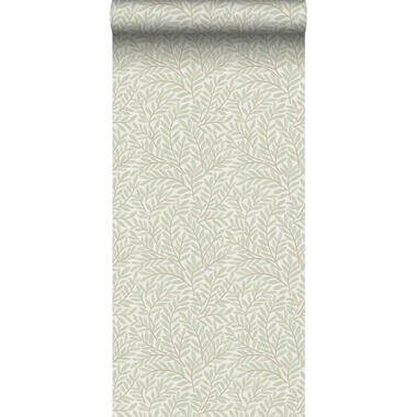 Sanders & Sanders behang bladeren in scandinavische stijl lichtgroen