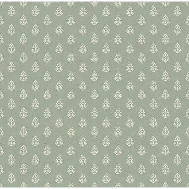 Sanders Sanders behang kleine ornamenten groen 53 cm x 10 m