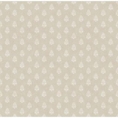 Sanders & Sanders behang kleine ornamenten beige - 53 cm x 10 m