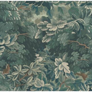 Sanders & Sanders behang bladeren donkergroen - 53 cm x 10 m