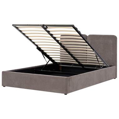 ARBOIS - Bed met opbergruimte - Taupe - 160 x 200 cm - Polyester
