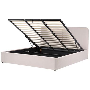 ARBOIS - Bed met opbergruimte - Beige - 180 x 200 cm - Polyester