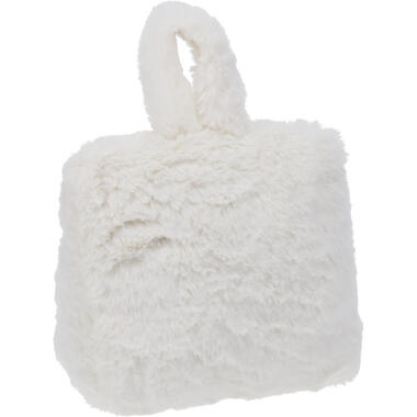 Home & Styling Fake Fur Deurstopper - 1 kg - wit - gewicht