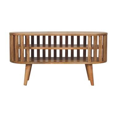 Mini Ariella mediakast, 2 planken, beige