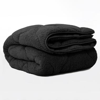 Dekbed zonder Overtrek Lazy Teddy 240x200 - Superzacht & Wasbaar - Zwart