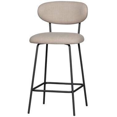 WOOOD Kjeld Barstoelen - Polyester - Naturel - Set van 2