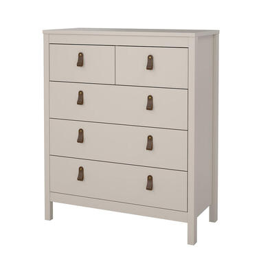 Hioshop Madrid ladekast 5 lades cashmere