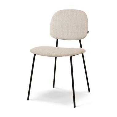 Nolon Jasmijn Eetkamerstoel Beige Melange - Zwart