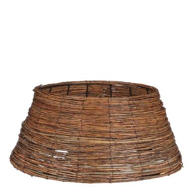 Mica Decorations Kerstboommand - H21 x Ø50 cm - Wilgentakken - Bruin