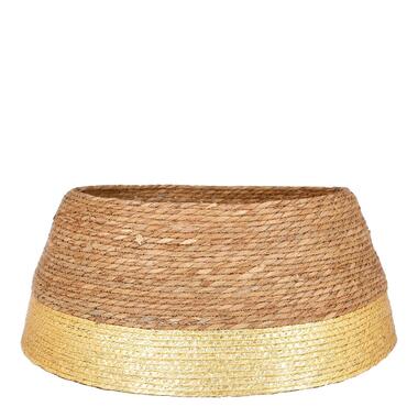 Mica Decorations Kerstboomrok - H26 x Ø58 cm - Zeegras - Goud