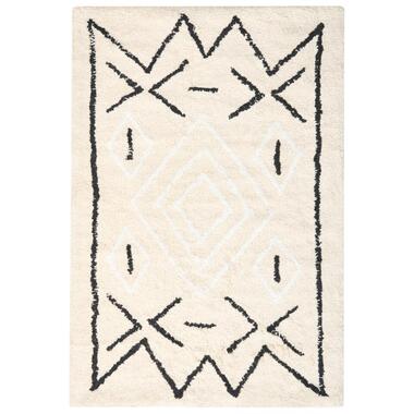 UNTLA - Badmat - Lichtbeige - 60 x 90 cm - Katoen