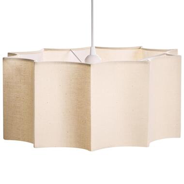 LUENHA - Hanglamp - Wit/Lichtbeige - Stof