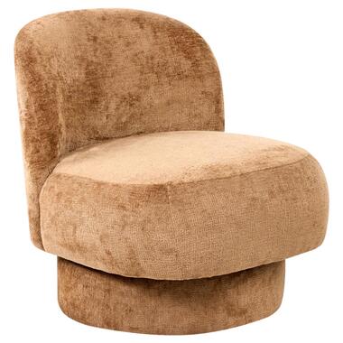 AYLO - Draaifauteuil - Goudbruin - Chenille