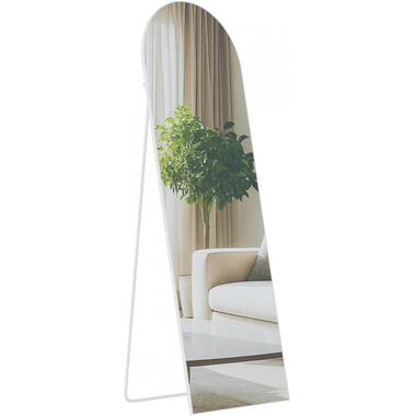 CLP Staande spiegel Moline ovaal - Glas - mat wit