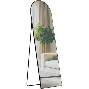 CLP Staande spiegel Moline ovaal - Glas - mat zwart