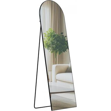 CLP Staande spiegel Moline ovaal - Glas - mat zwart