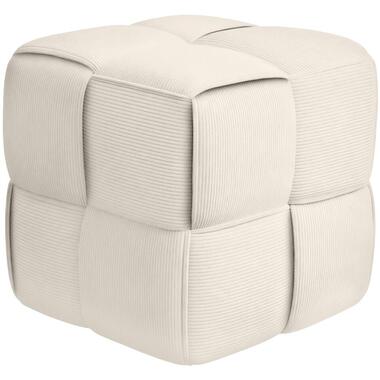 CLP Hocker Forinta Ribstof - creme
