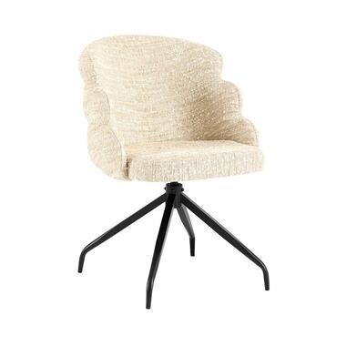 Eetkamerstoel Beige - Draaibaar - Claes - Set van 2