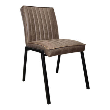 Eetkamerstoel Bruin - 52x65x88cm - Tivoli - Set van 2