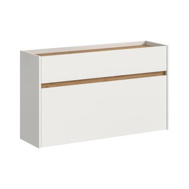 Hioshop Drive schoenenkast 1 vouwdeur- 1 lade wit