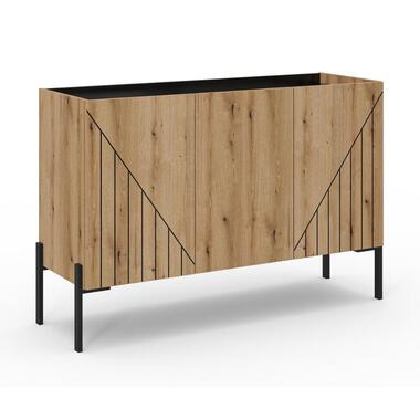 Hioshop Neo dressoir 3 deuren- 1 plank eiken decor