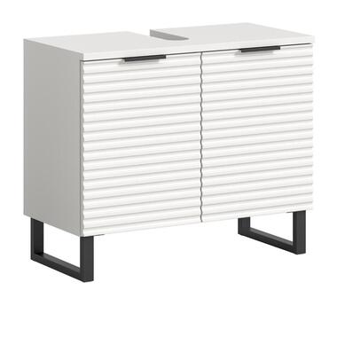 Hioshop Riff wastafel 2 deuren wit