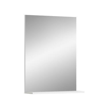 Hioshop Scout spiegel bad 1 deur- 1 plank wit hoogglans- wit