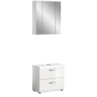 Hioshop Ice badkamer I60 wit hoogglans- wit