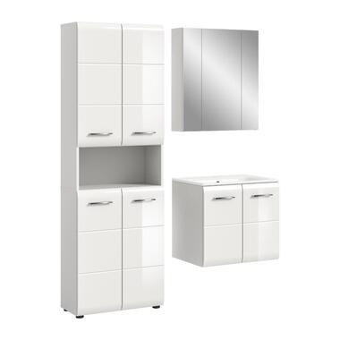 Hioshop Ice badkamer I61 wit hoogglans- wit