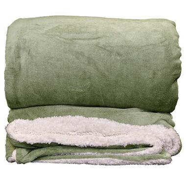 Unique Living - Plaid Lars Tea Green -220x240cm