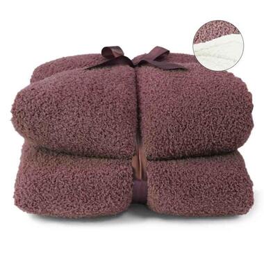 Unique Living - Plaid Douwe Marsala -150x200cm