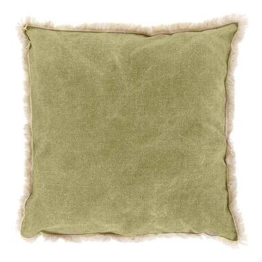 Unique Living - Sierkussen Laurie Moss Green -45x45cm