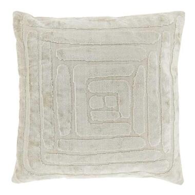 Unique Living - Sierkussen Vespa Dove White -45x45cm