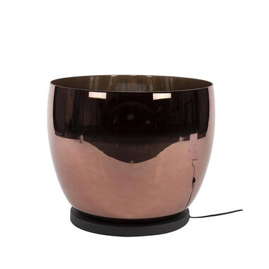 Hoyz Collection - Vloerlamp UP XXL - Koperkleurig Glas - Ø48