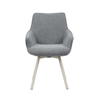 Starfurn - Eetkamerstoel Mees - Grijs - 62,5x57x86,5 cm