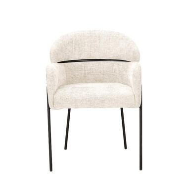 Starfurn - Eetkamerstoel Otis - Wit - 60,5x74,5x55 cm