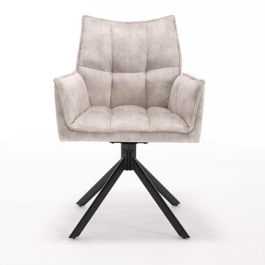 Starfurn - Eetkamerstoel Dani - Grijs - 58x67x64 cm