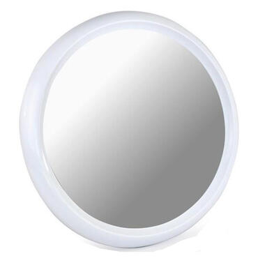 Toyma Ronde wandspiegel/badkamer spiegel - wit - Dia 60 cm