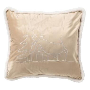 Kussenhoes Alpes - Bleached Sand - 45x45 cm