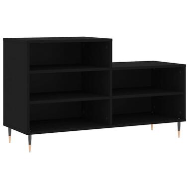 vidaXL - Schoenenkast 10 paar met metalen poten - Zwart - Hout - 102x36x60 cm